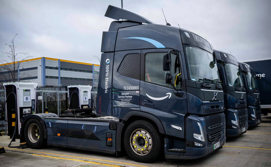 Amazon rolls out record electric HGV and van fleet in UK decarbonisation push