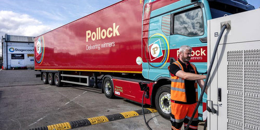 Shared depot charging unlocks a 320-mile electric HGV route