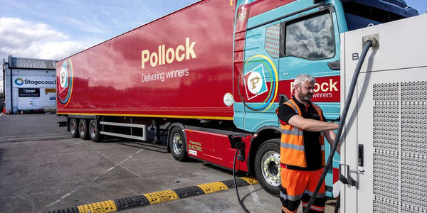 Shared depot charging unlocks a 320-mile electric HGV route